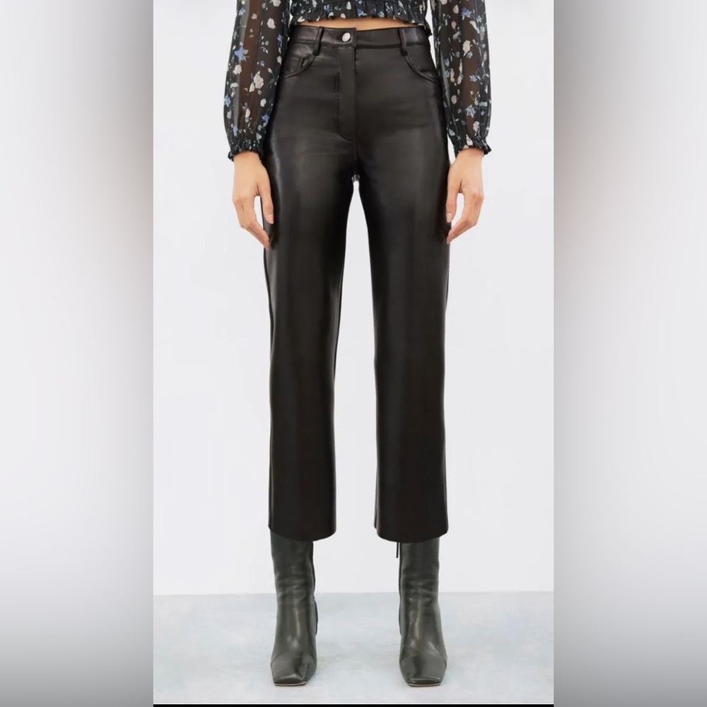 aritzia melina leather pants